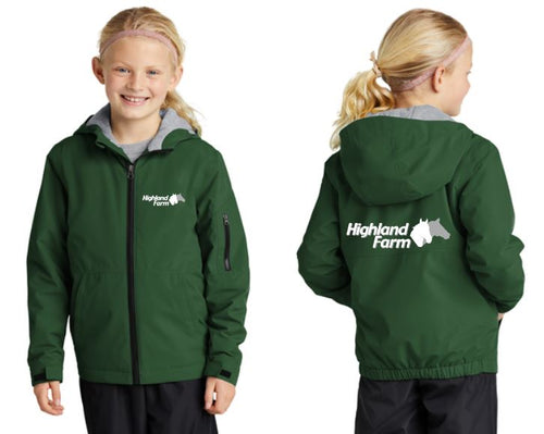 HF & SC -Sport-Tek® Youth Waterproof Insulated Jacket