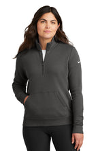 Load image into Gallery viewer, Nike Ladies Club Fleece Sleeve Swoosh 1/2-Zip