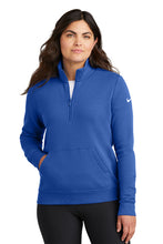 Load image into Gallery viewer, Nike Ladies Club Fleece Sleeve Swoosh 1/2-Zip