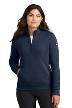 Load image into Gallery viewer, Nike Ladies Club Fleece Sleeve Swoosh 1/2-Zip