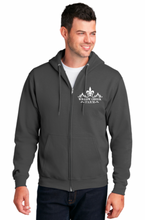Load image into Gallery viewer, Willow Creek Farm - Port & Company® Core Fleece Full-Zip Hooded Sweatshirt (Youth, Ladies, Men's)