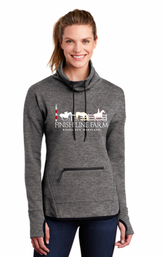 Finish Line Farm - Sport-Tek ® Ladies Triumph Cowl Neck Pullover