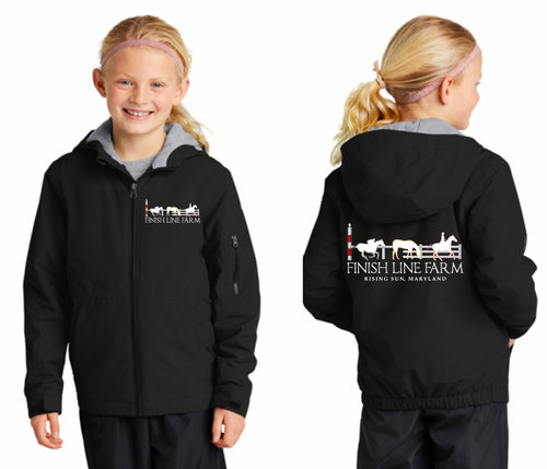 Finish Line Farm - Sport-Tek® Youth Waterproof Insulated Jacket