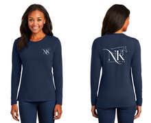Load image into Gallery viewer, NK Equestrian - Port & Company® Essential Long Sleeve Tee - Screen Printed
