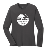 Load image into Gallery viewer, Blue Winds Farm - Port & Company® Long Sleeve Core Cotton Tee (Men's, Ladies, Youth)