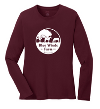 Load image into Gallery viewer, Blue Winds Farm - Port & Company® Long Sleeve Core Cotton Tee (Men's, Ladies, Youth)