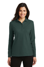 Load image into Gallery viewer, Port Authority® Ladies Silk Touch™ Long Sleeve Polo