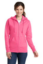 Load image into Gallery viewer, Dash K9 Sports - Port & Company® Ladies Core Fleece Full-Zip Hooded Sweatshirt