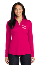 Load image into Gallery viewer, Hoofprints on the Heart - Sport-Tek® Ladies PosiCharge® Competitor™ 1/4-Zip Pullover
