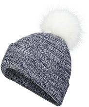 Load image into Gallery viewer, Faux Fur Pom Beanie