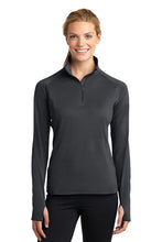 Load image into Gallery viewer, OFE - Sport-Tek® Ladies Sport-Wick® Stretch 1/4-Zip Pullover