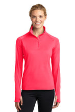 Load image into Gallery viewer, OFE - Sport-Tek® Ladies Sport-Wick® Stretch 1/4-Zip Pullover