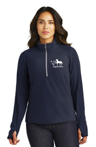 A Leg Up Equestrian - Port Authority® Ladies Microfleece 1/2-Zip Pullover