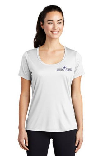 Skillman Stables - Sport-Tek ® Ladies Posi-UV ™ Pro Scoop Neck Tee