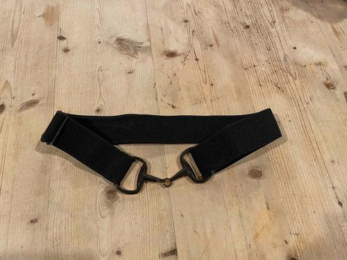 Anademi Black Bit Buckle Stretch Belts