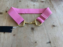 Load image into Gallery viewer, Anademi Gold Bit Buckle Stretch Belts