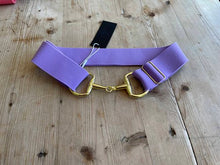 Load image into Gallery viewer, Anademi Gold Bit Buckle Stretch Belts