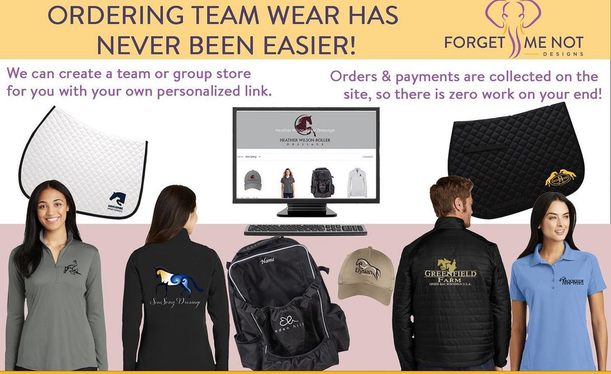Team Store Set Up – Forget Me Not Designs