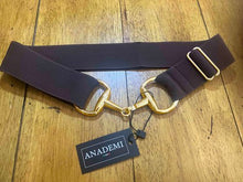 Load image into Gallery viewer, Anademi Gold Bit Buckle Stretch Belts