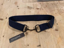 Load image into Gallery viewer, Anademi Black Bit Buckle Stretch Belts