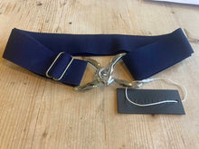 Load image into Gallery viewer, Anademi Silver Stirrup Buckle Stretch Belts