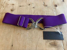 Load image into Gallery viewer, Anademi Silver Stirrup Buckle Stretch Belts