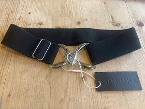 Anademi Silver Stirrup Buckle Stretch Belts