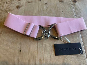 Anademi Silver Stirrup Buckle Stretch Belts