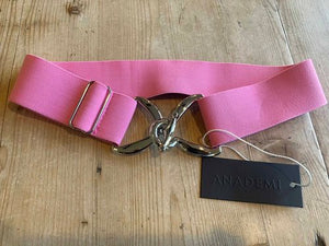 Anademi Silver Stirrup Buckle Stretch Belts
