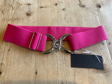 Load image into Gallery viewer, Anademi Silver Stirrup Buckle Stretch Belts
