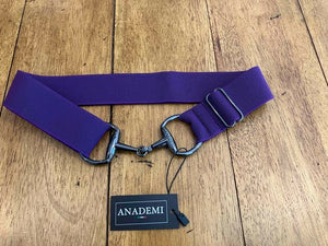 Anademi Black Bit Buckle Stretch Belts