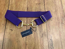 Load image into Gallery viewer, Anademi Gold Bit Buckle Stretch Belts