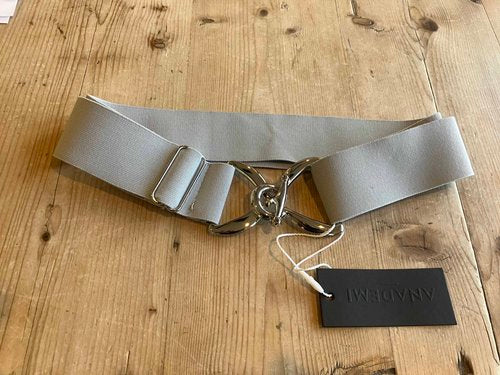 Anademi Silver Stirrup Buckle Stretch Belts