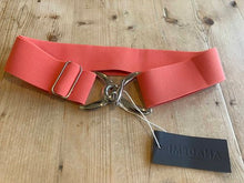 Load image into Gallery viewer, Anademi Silver Stirrup Buckle Stretch Belts