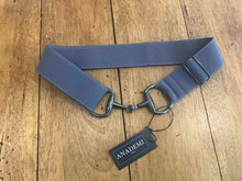 Load image into Gallery viewer, Anademi Black Bit Buckle Stretch Belts