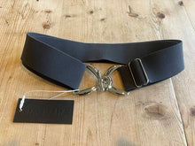 Load image into Gallery viewer, Anademi Silver Stirrup Buckle Stretch Belts