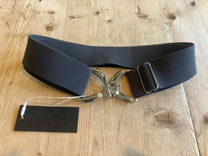Anademi Silver Stirrup Buckle Stretch Belts