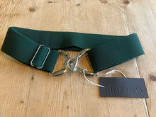 Load image into Gallery viewer, Anademi Silver Stirrup Buckle Stretch Belts
