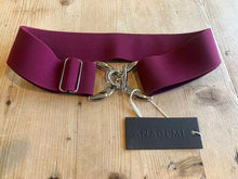 Load image into Gallery viewer, Anademi Silver Stirrup Buckle Stretch Belts