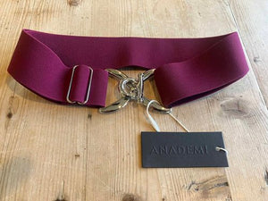 Anademi Silver Stirrup Buckle Stretch Belts
