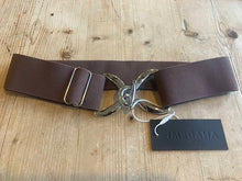 Load image into Gallery viewer, Anademi Silver Stirrup Buckle Stretch Belts