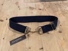 Load image into Gallery viewer, Anademi Silver Bit Buckle Stretch Belts