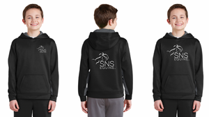 SNS Equine LLC - Sport-Tek® Sport-Wick® Fleece Colorblock Hooded Pullover (Ladies, Men's, Youth)
