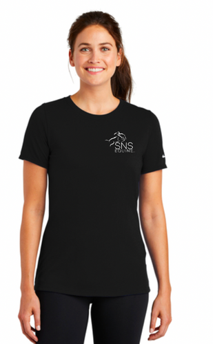 SNS Equine LLC - Nike Ladies Dri-FIT Cotton/Poly Scoop Neck Tee