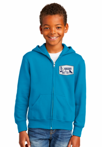 Burberry Gates - Port & Company® Youth Core Fleece Full-Zip Hooded Sweatshirt
