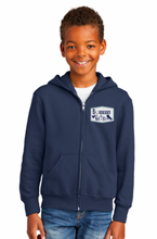Load image into Gallery viewer, Burberry Gates - Port &amp; Company® Youth Core Fleece Full-Zip Hooded Sweatshirt