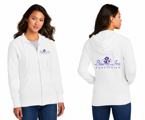 Blue Iris Equestrian - Core Fleece Full-Zip Hooded Sweatshirt