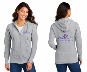 Blue Iris Equestrian - Core Fleece Full-Zip Hooded Sweatshirt