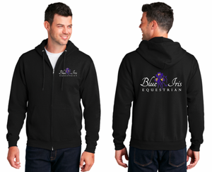Blue Iris Equestrian - Core Fleece Full-Zip Hooded Sweatshirt