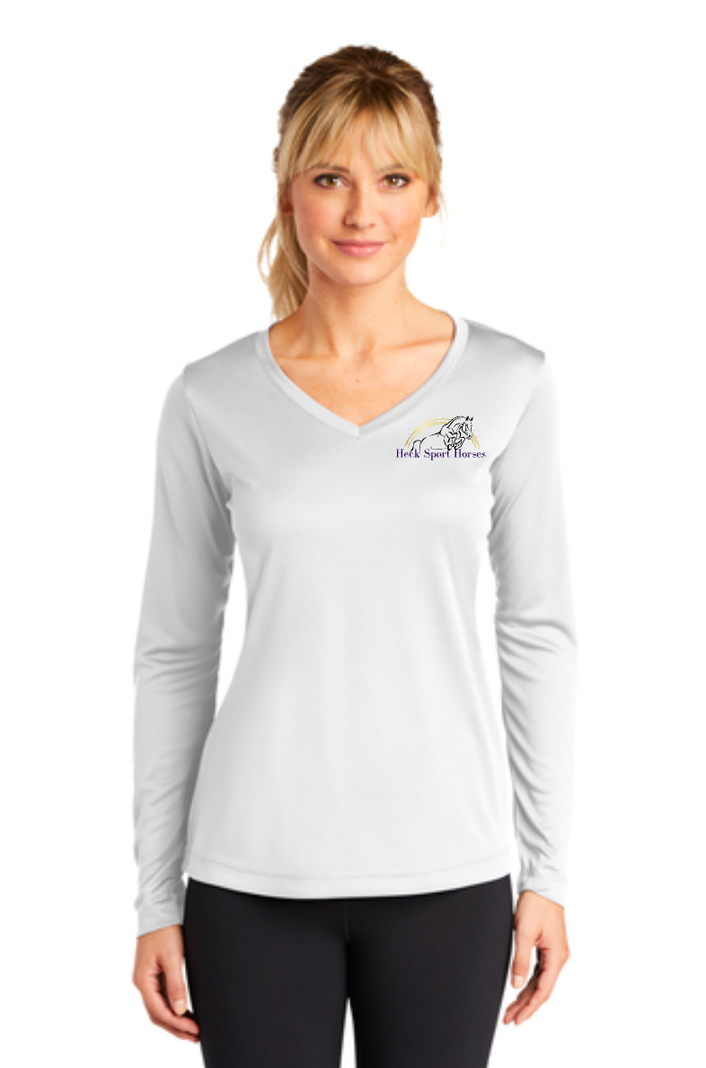 Heck Sport Horses - Sport-Tek® Ladies PosiCharge® Competitor™ V-Neck